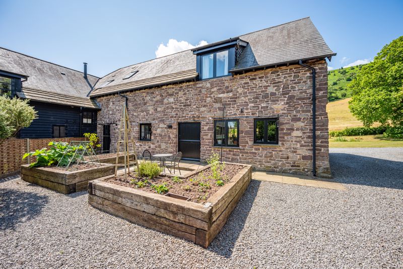 Rear Elevation and Raised Beds- click for photo gallery